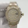 Rolex YM yacht with full diamond case and star-shaped dial, size 40m
