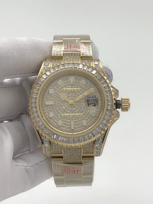 wsxc1762357157248_0 Rolex YM yacht with full diamond case and star-shaped dial, size 40m