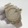 Rolex YM yacht with full diamond case and star-shaped dial, size 40m