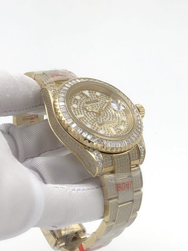 Rolex YM yacht with full diamond case and star-shaped dial, size 40m