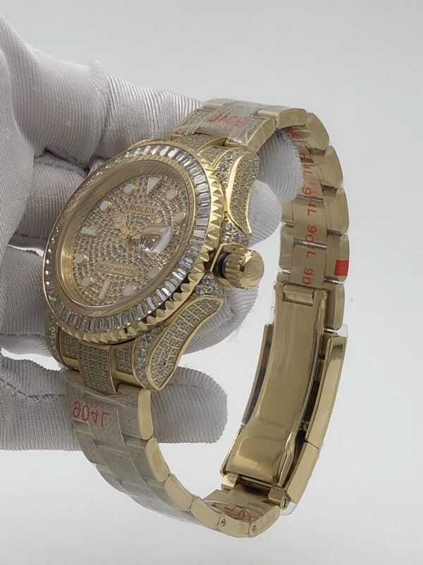Rolex YM yacht with full diamond case and star-shaped dial, size 40m