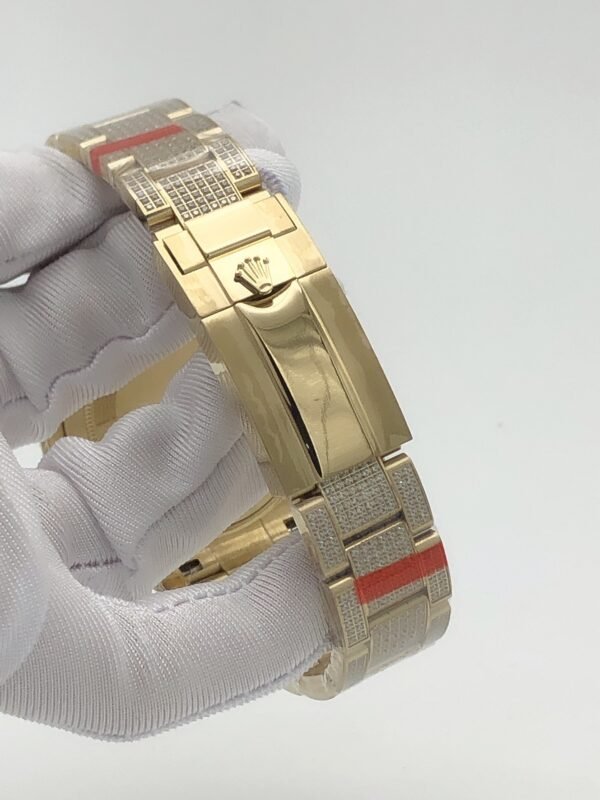 Rolex YM yacht with full diamond case and star-shaped dial, size 40m