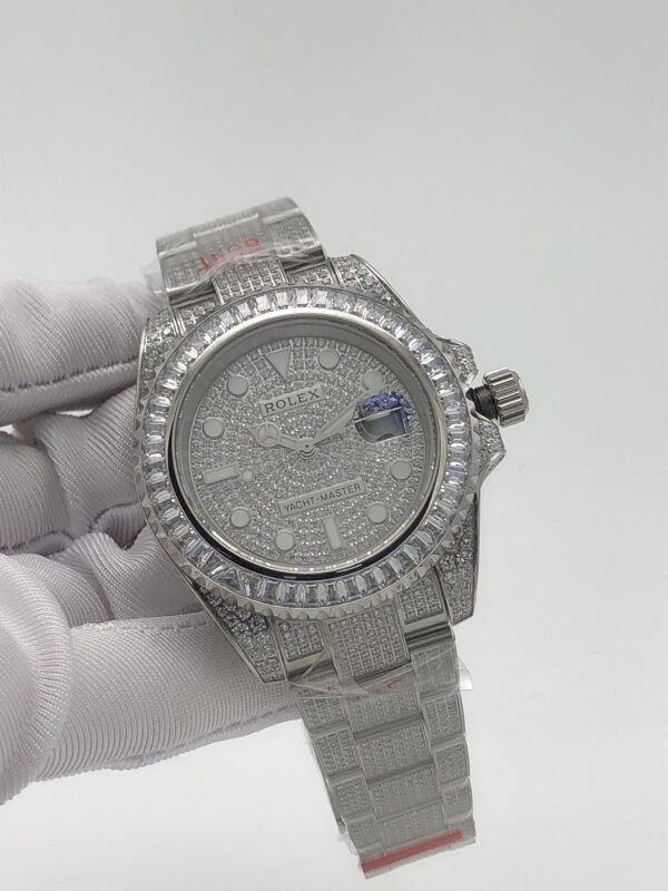 Rolex YM yacht with full diamond case and star-shaped dial, size 40m