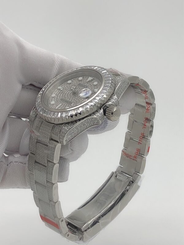 Rolex YM yacht with full diamond case and star-shaped dial, size 40m