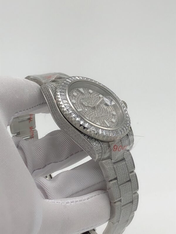 Rolex YM yacht with full diamond case and star-shaped dial, size 40m