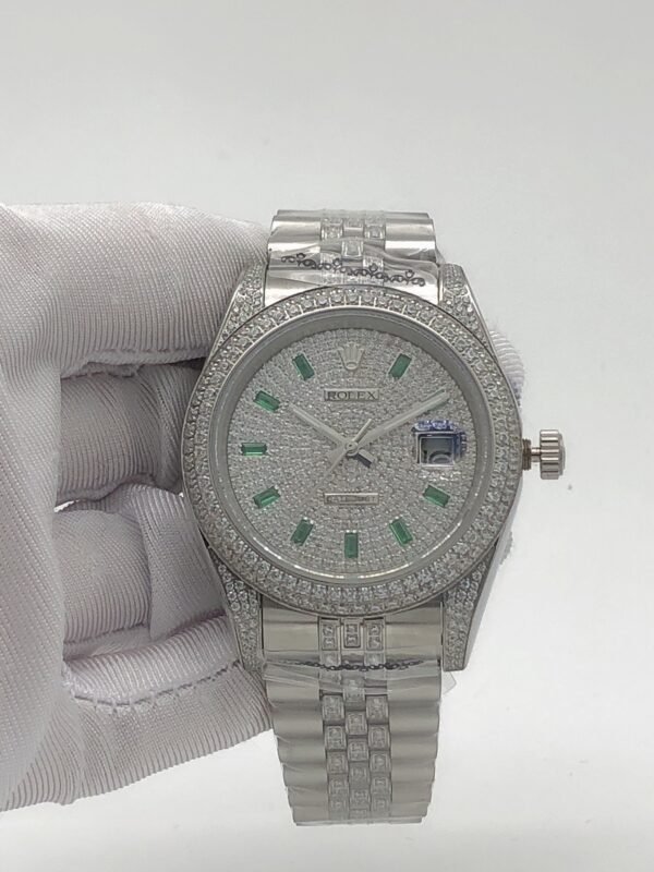 wsxc1762357376163_0 Rolex five-stone round diamonds set in a square shape, diameter 41mm