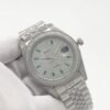 Rolex five-stone round diamonds set in a square shape, diameter 41mm