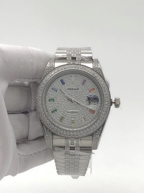 wsxc1762357394767_0 Rolex five-stone round diamonds set in a square shape,diameter 41mm