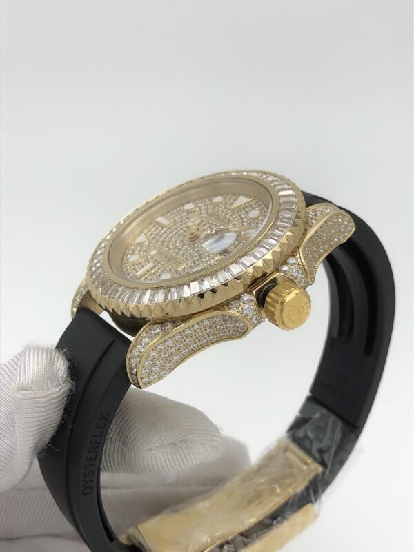 YM yacht with full diamond coating and star-shaped surface, size 40mm