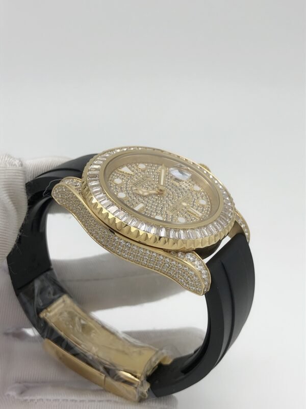 YM yacht with full diamond coating and star-shaped surface, size 40mm