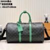 This M26434 M41416 Keepall Bandouliere 45 travel bag is made of Monogram Eclipse canvas. Dimensions: 45 x 27 x 20 cm.